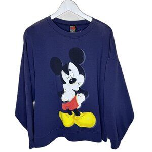 Vintage 90s Disney Mickey Unlimited Mickey Mouse Purple Sweatshirt, Size L/XL